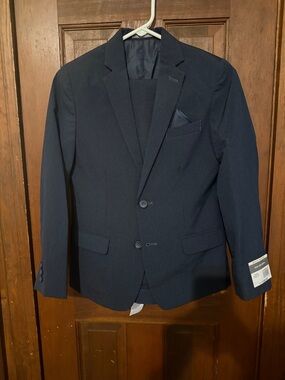 Van Heusen Men's Dark Navy Two-Button Suit Blazer